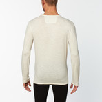 Long-Sleeve Snap Henley // Ivory (S)