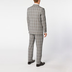 Notch Lapel Jacket // Black + White Plaid (US: 42R)