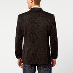 Notch Lapel Jacket // Black Paisley (US: 38R)