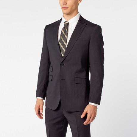 Peak Lapel Suit // Black Tonal (US: 36S)