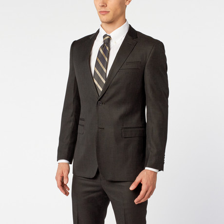 Peak Lapel Suit // Charcoal (US: 36S)