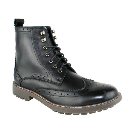 Grand Wingtip Boots // Black (US: 7)