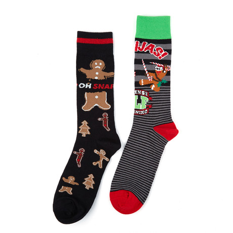 Crew Holiday Socks // Ginjas + Oh Snap Ginger // Pack of 2
