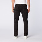 Quilted Skinny Moto Jeans // Black (30WX32L)