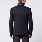 Stand Collar Jacket // Navy (3XL)