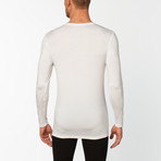 V-Neck Long-Sleeve Undershirt // White (Small)