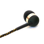 Tweedz Earbuds // Black + Gold