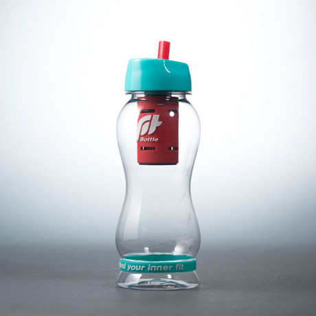 Fit Bottle // Mint + Red