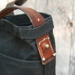 Waxed Canvas Tote (Moss)