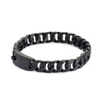 Artillery Steel Bracelet // Gunmetal Black (20.5cm)