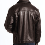 The Brown Leather Jacket (S)