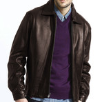The Brown Leather Jacket (M)