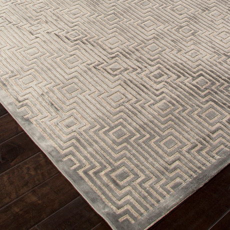 Fables Area Rug // Chenille Gray + Tan (5' X 7.6')