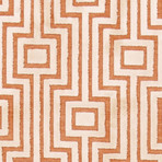 Fables Area Rug // Orange + Ivory (5' X 7.6')