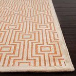 Fables Area Rug // Orange + Ivory (5' X 7.6')