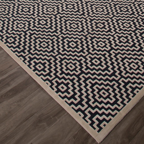 Fables Area Rug // Dress Blues + Whitecap Gray (5' X 7.6')