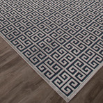 Fables Area Rug // Dress Blue + Gray Violet (5' X 7.6')