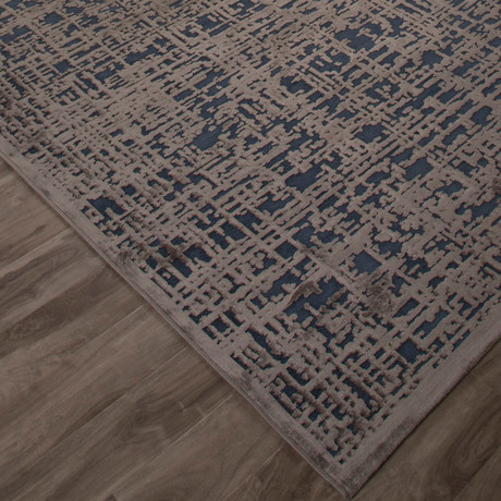 Fables Area Rug // Blue + Gray (5' X 7.6')