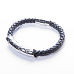 Genuine Braided Bracelet + Stainless Steel Magnetic Clasp