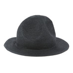Smokey Full Brim Straw Hat // Black