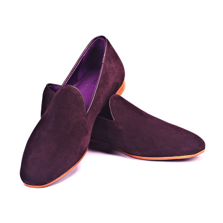 Noah Suede Loafer // Burgundy (US: 8)