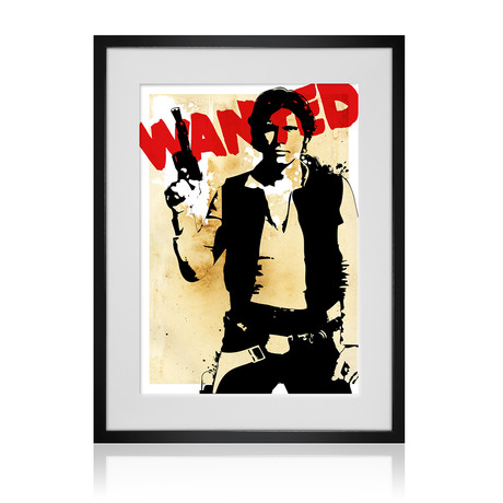 Han Solo // Wanted (13"L x 19"W)