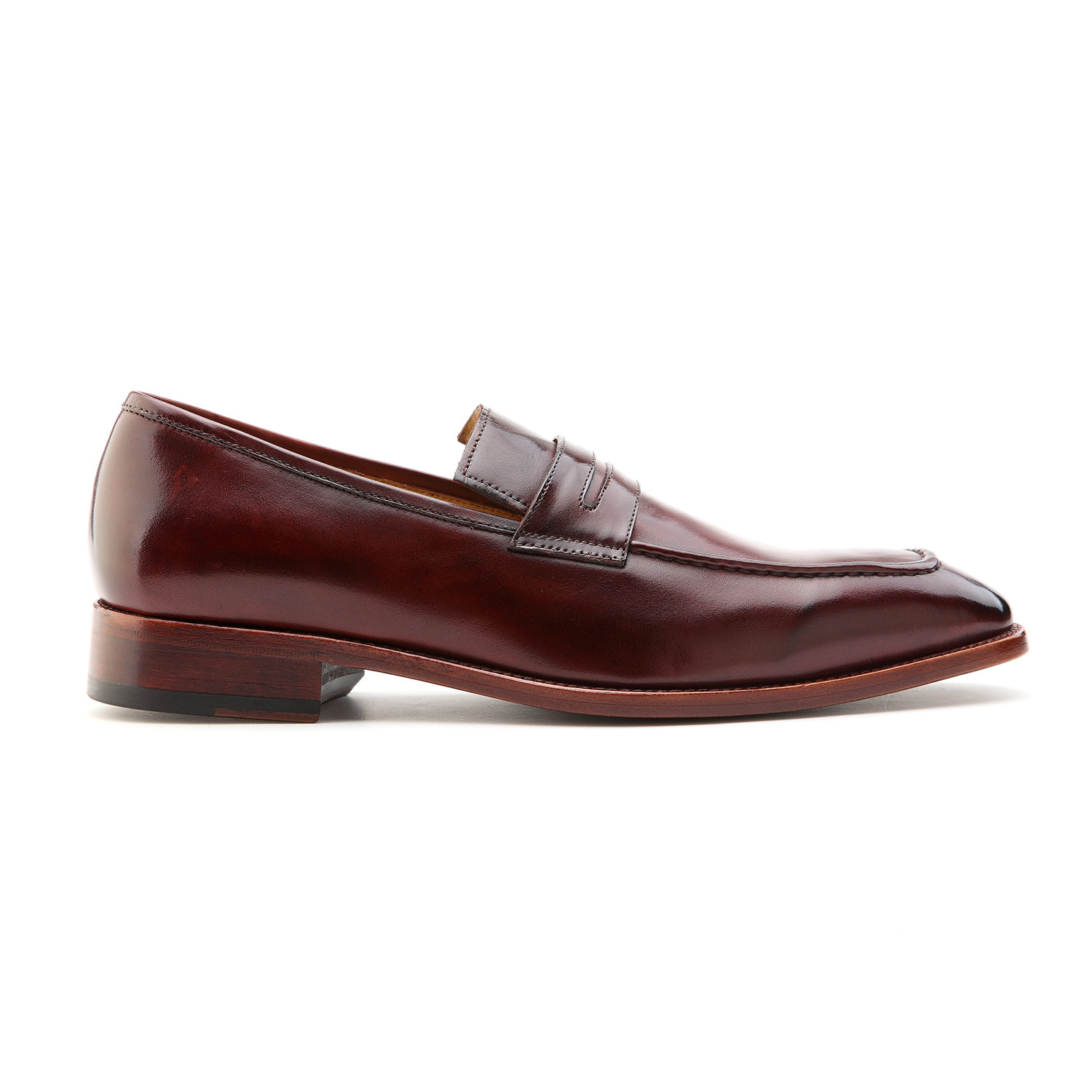Monsieur Shoes // Alberto Classic Penny Loafer // Bordeaux Patina (US ...