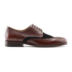 George Two Tone Wingtip Derby // Dark Brown + Navy (US: 8)