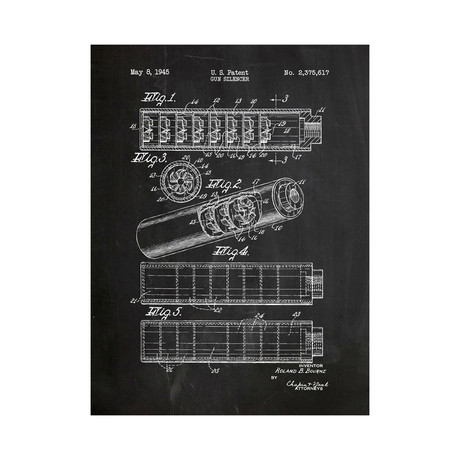 Gun Silencer (Blue Grid)