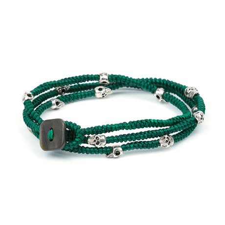 Poseidon Wrap Bracelet // Green