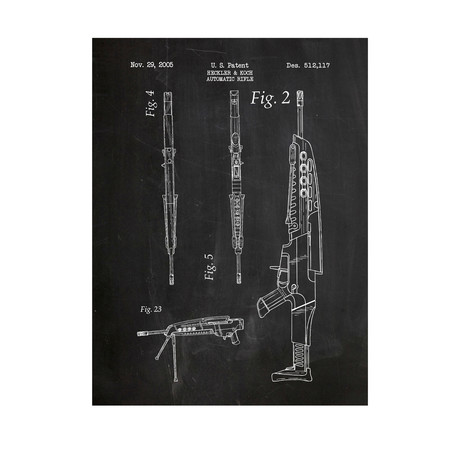 Automatic Rifle (Blue Grid)