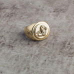 Prairie Signet Ring // Brass (Size 9)