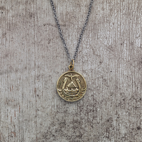 Sailor's Fortune Pendant // Brass