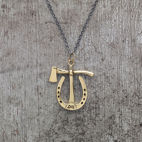 Mantribute Pendant // Brass