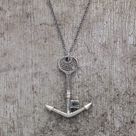 Liberty Key Pendant // Silver