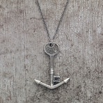 Liberty Key Pendant // Silver