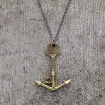 Liberty Key Pendant // Brass