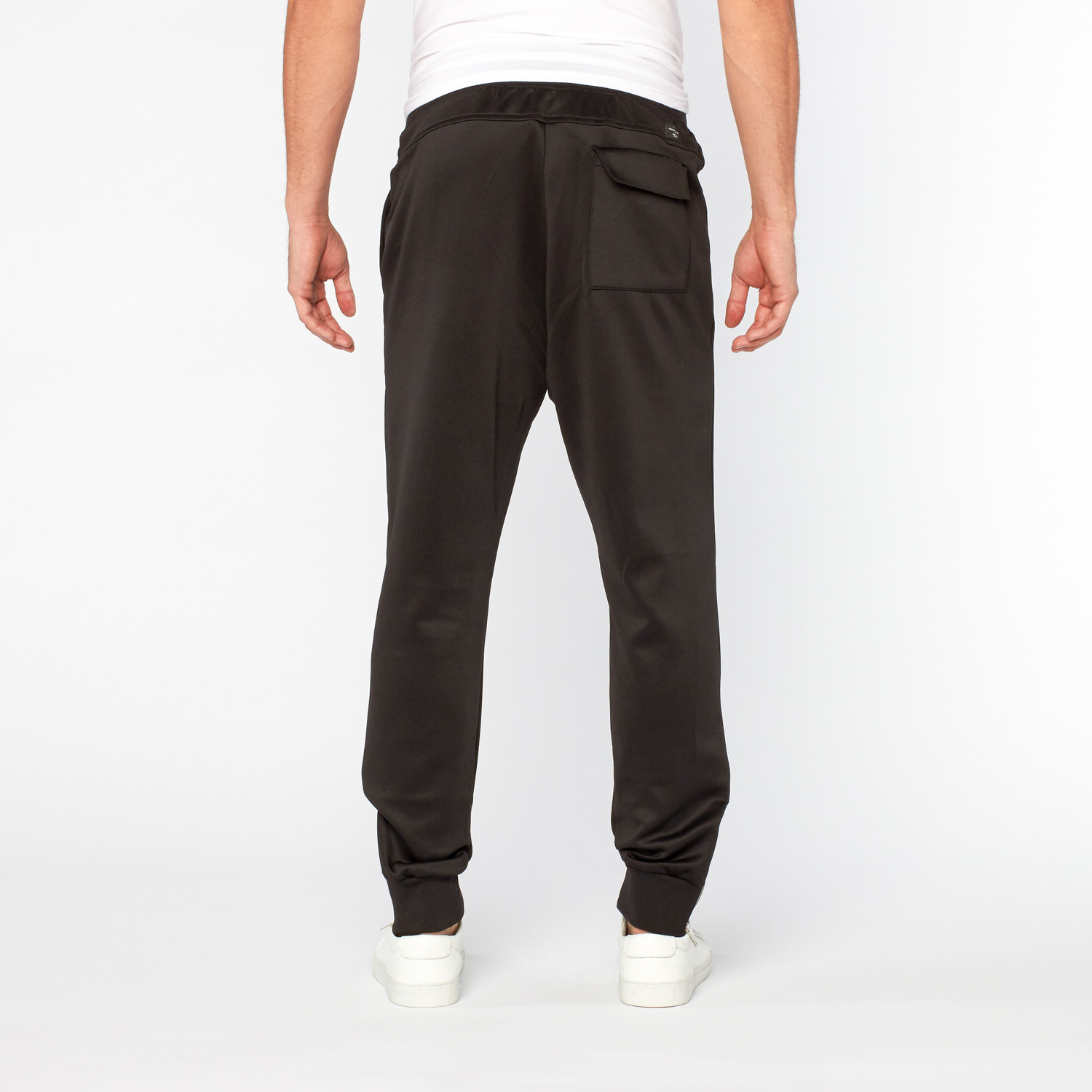 Thread // Leather Panel Track Pants // Black (S) Elevated