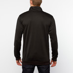 Thread Workshop // Leather Panel Track Jacket // Scuba Black (XL)