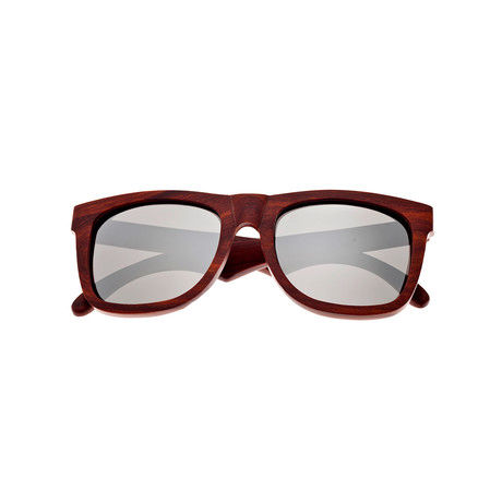 Hampton Sunglasses (Bamboo Frame // Silver Lens)
