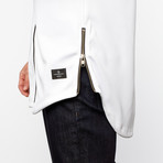 Thread Workshop // Side Zip Baseball Jersey // 11K White (S)