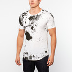 Thread Workshop // Side Zip Tail Tee // Brush White (2XL)