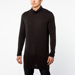 Dead Society // Scarf Neck Long Tee // Black (XL)