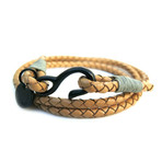Tanned Leather Wraparound Bracelet