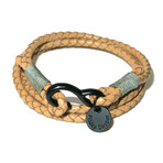 Tanned Leather Wraparound Bracelet