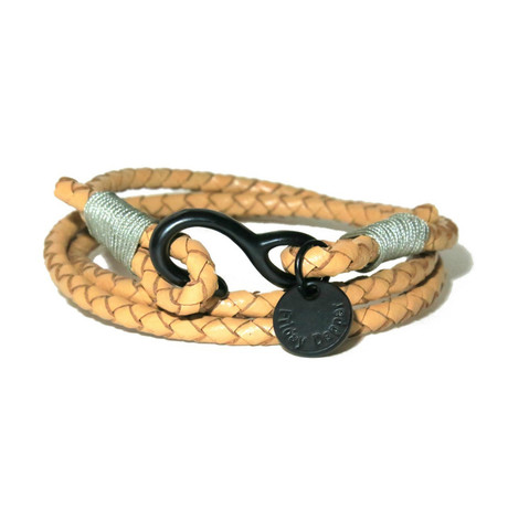 Tanned Leather Wraparound Bracelet
