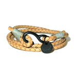 Tanned Leather Wraparound Bracelet