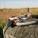 Brown Grey Wraparound Bracelet
