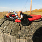 Black Red Wraparound Bracelet