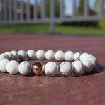White Marble Rose Gold Bracelet